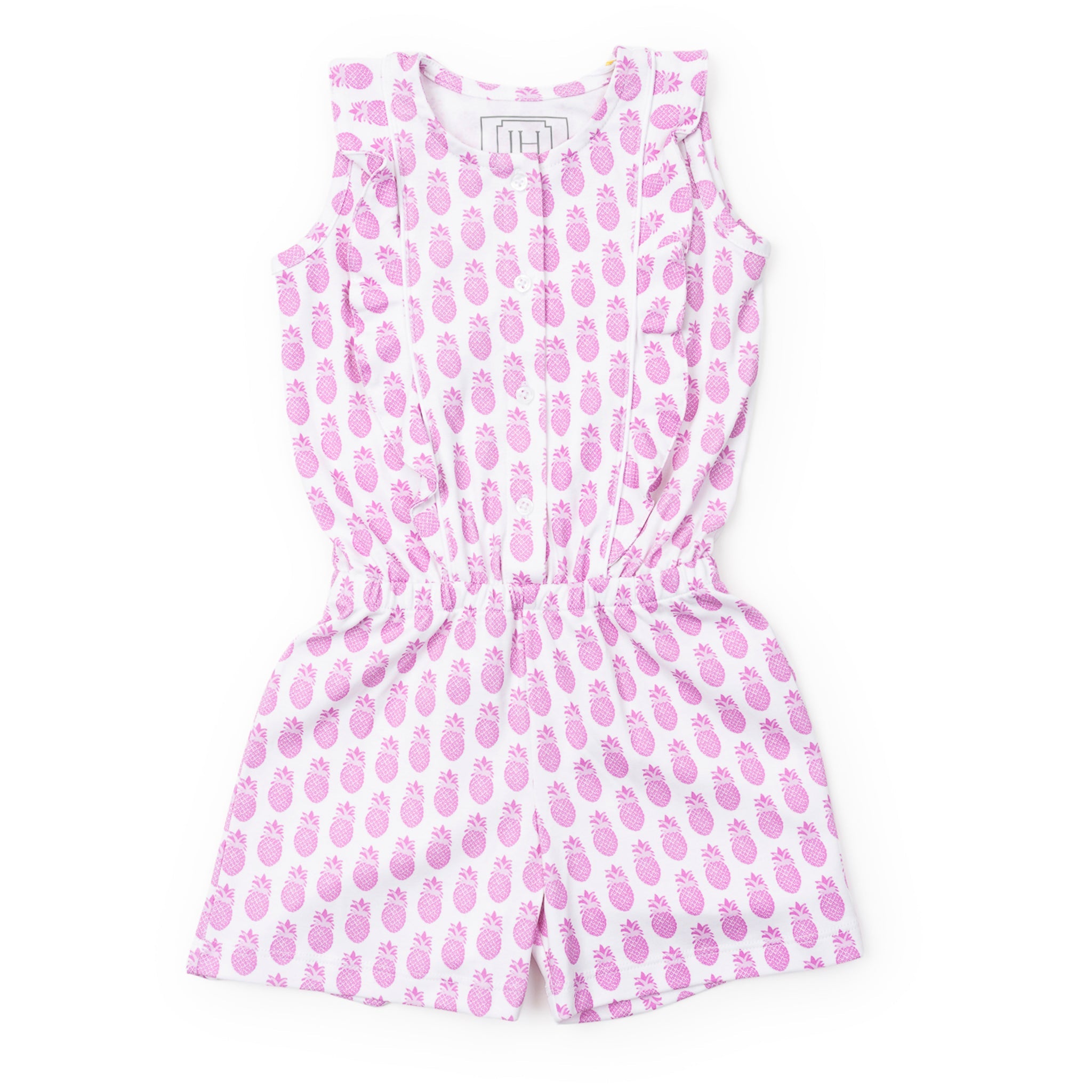 Lola Girls' Romper - Palm Beach Pineapples