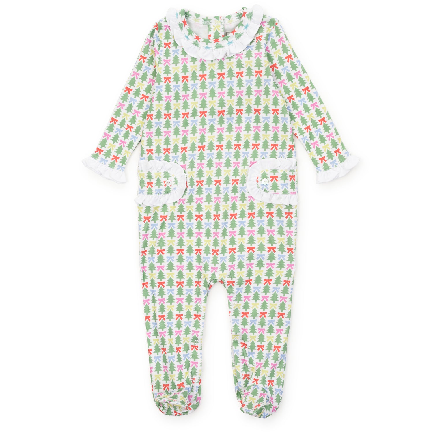 Lucy Girls' Romper - Tree Topper Bows