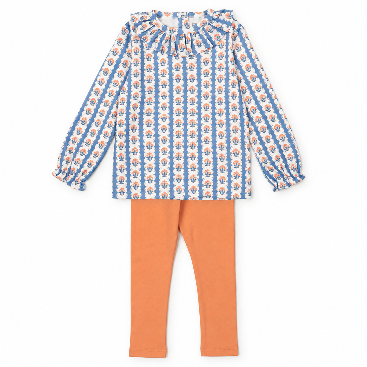Everyday Lulu Girls' Legging Set - Harvest Ribbon Floral Kidswear