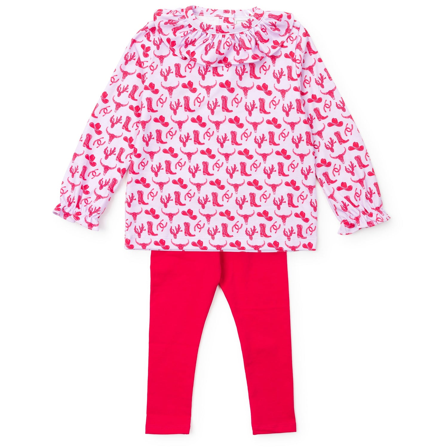Lulu Girls' Legging Set - Wild West Pink