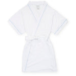 Everyday Mamie Women's Short Sleeve Spa Wrap Robe - White Kidswear