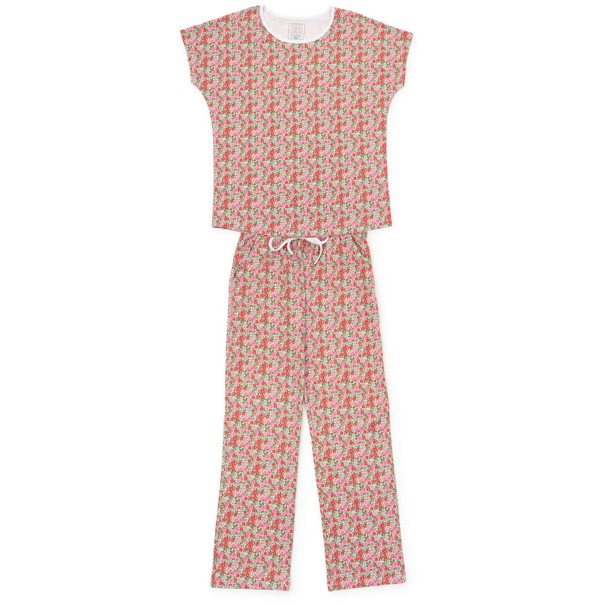 Everyday Marcia Women's Pima Cotton Pajama Pant Set - Floral Noel Kidswear