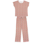 Everyday Marcia Women's Pima Cotton Pajama Pant Set - Floral Noel Kidswear
