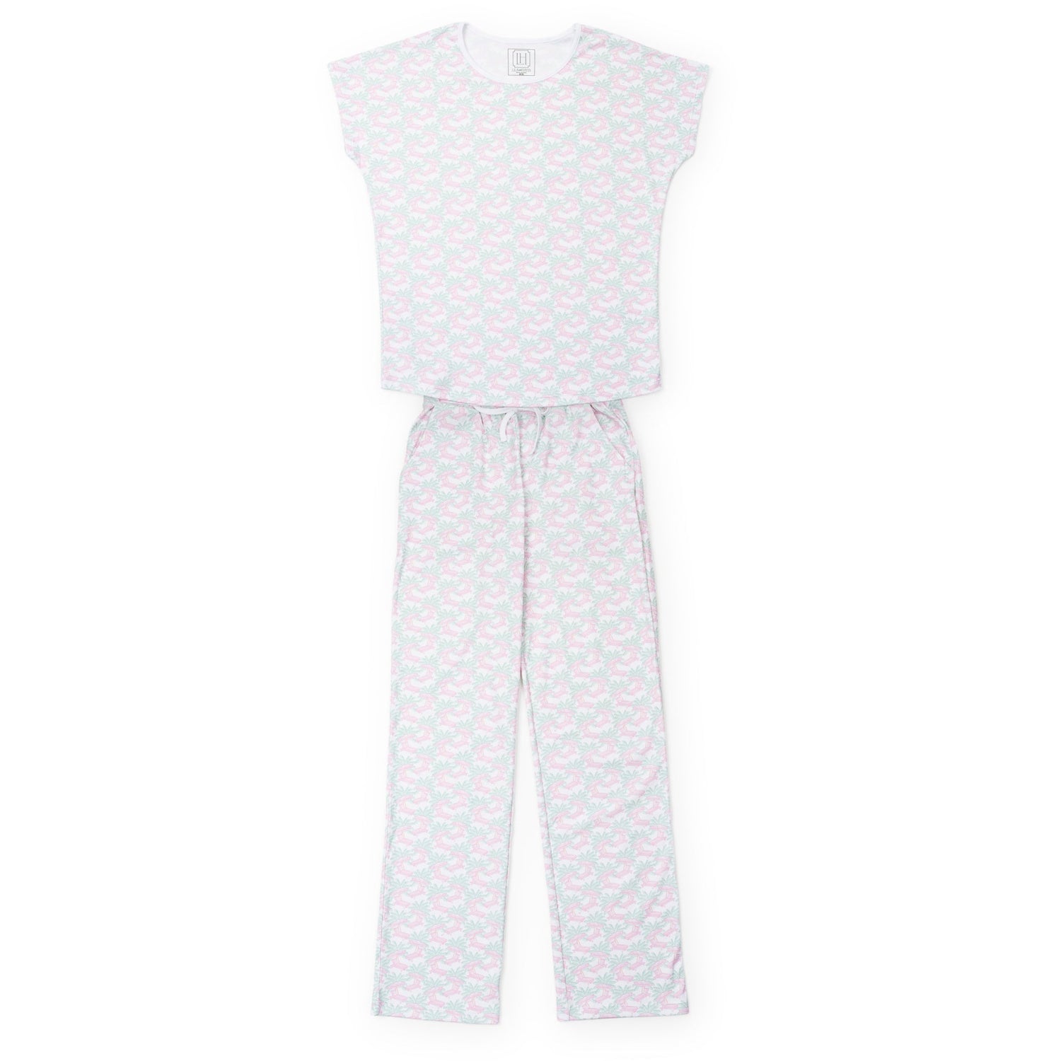 Marcia Women's Pajama Pant Set - Poolside Palms