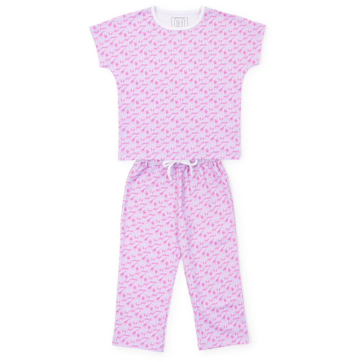 Merrick Girls' Pant Set - Pink Savanna Safari