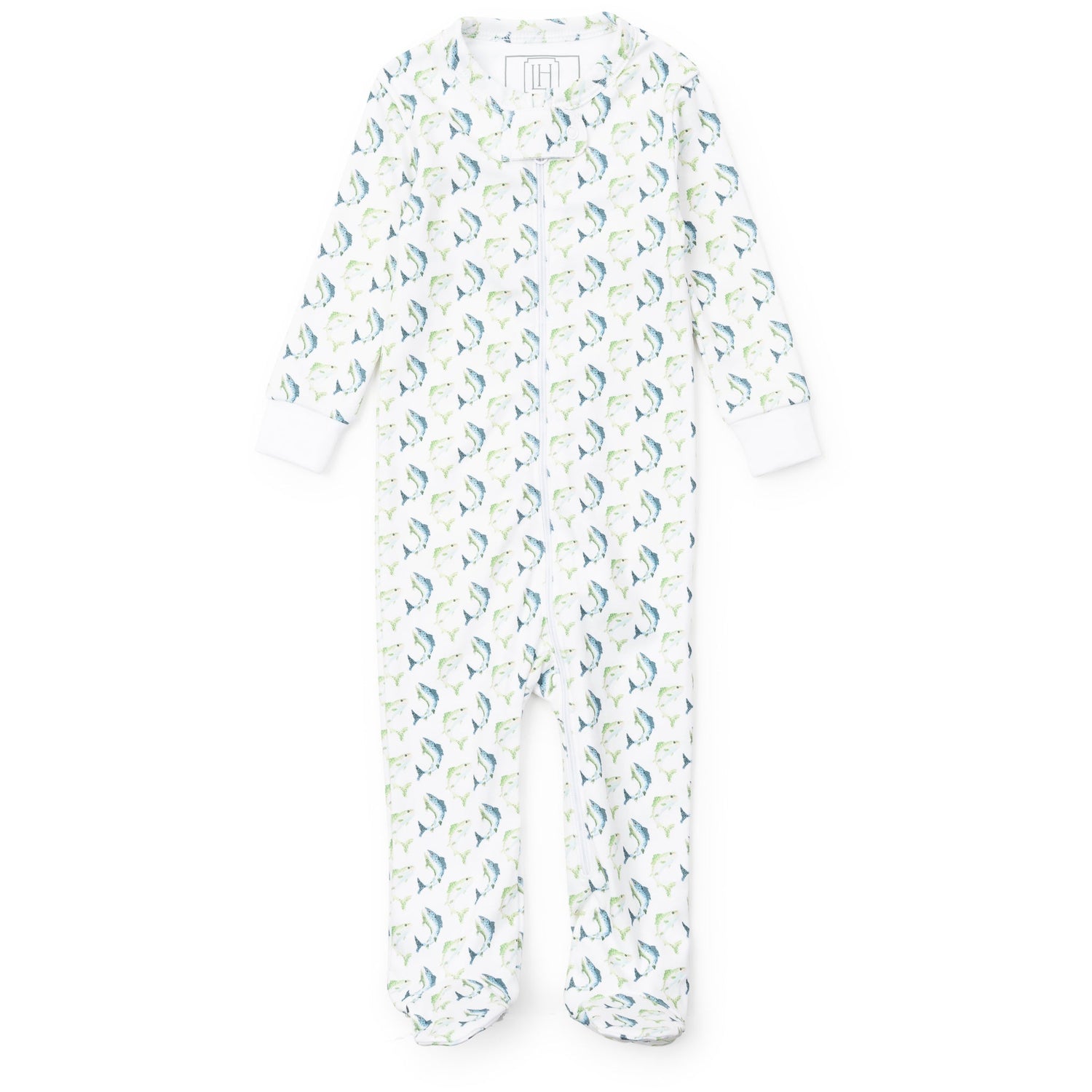 Parker Boys' Zipper Pajama - Jumping Trout