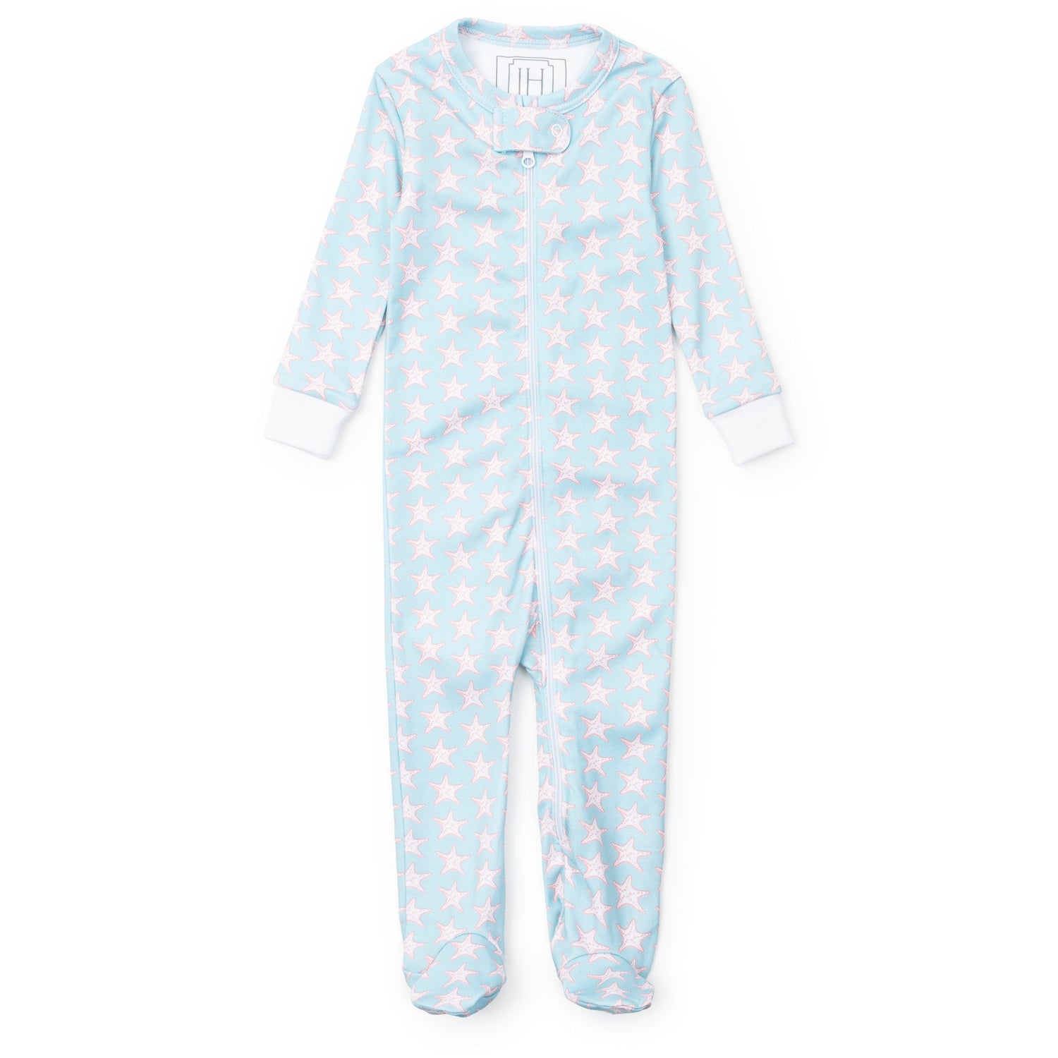 Parker Zipper Pajama - Seaside Starfish
