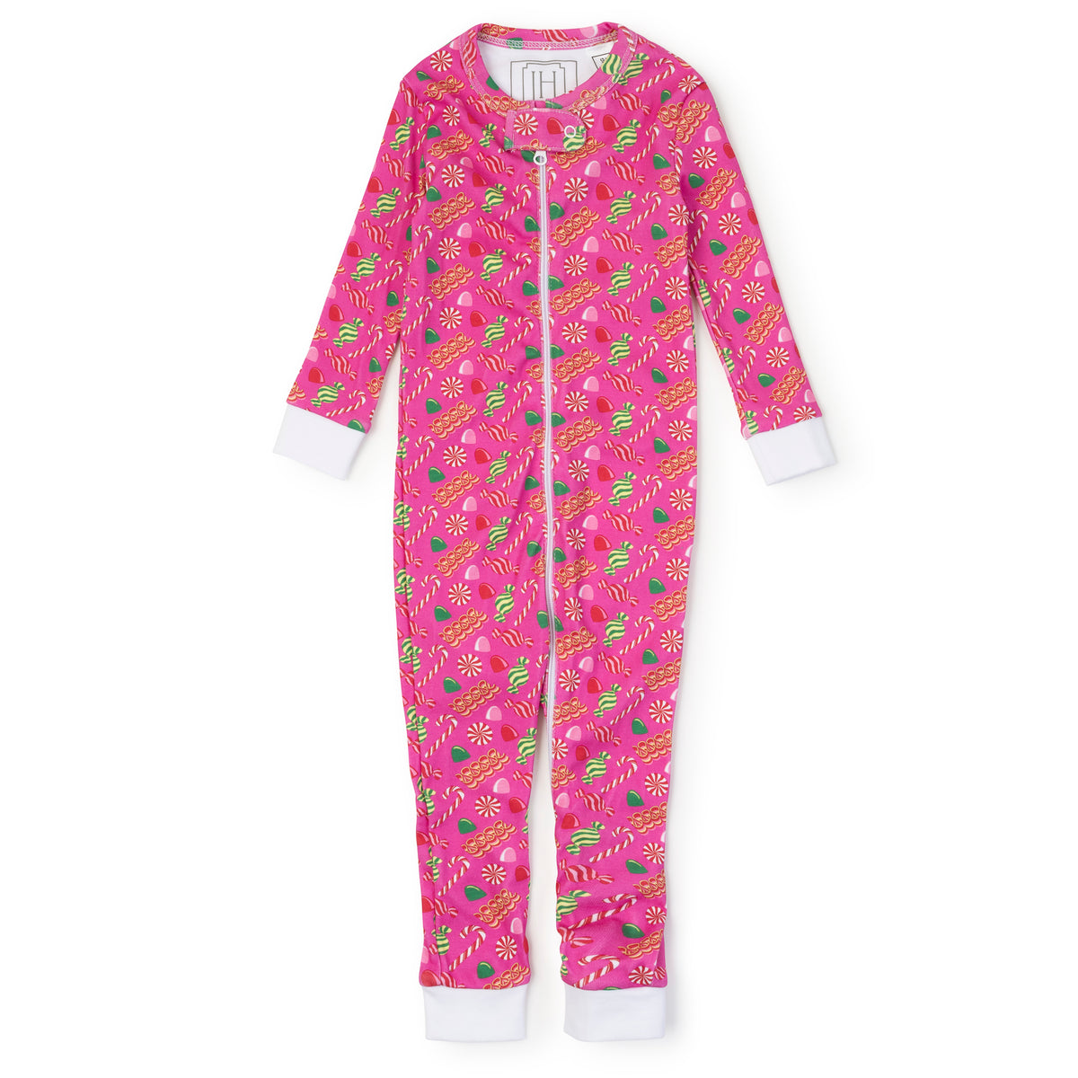 Everyday Parker Zipper Pajama - Christmas Candy Pink Kidswear