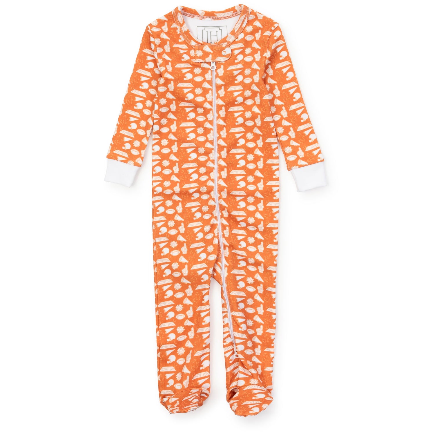Parker Zipper Pajama - Pep Rally Orange