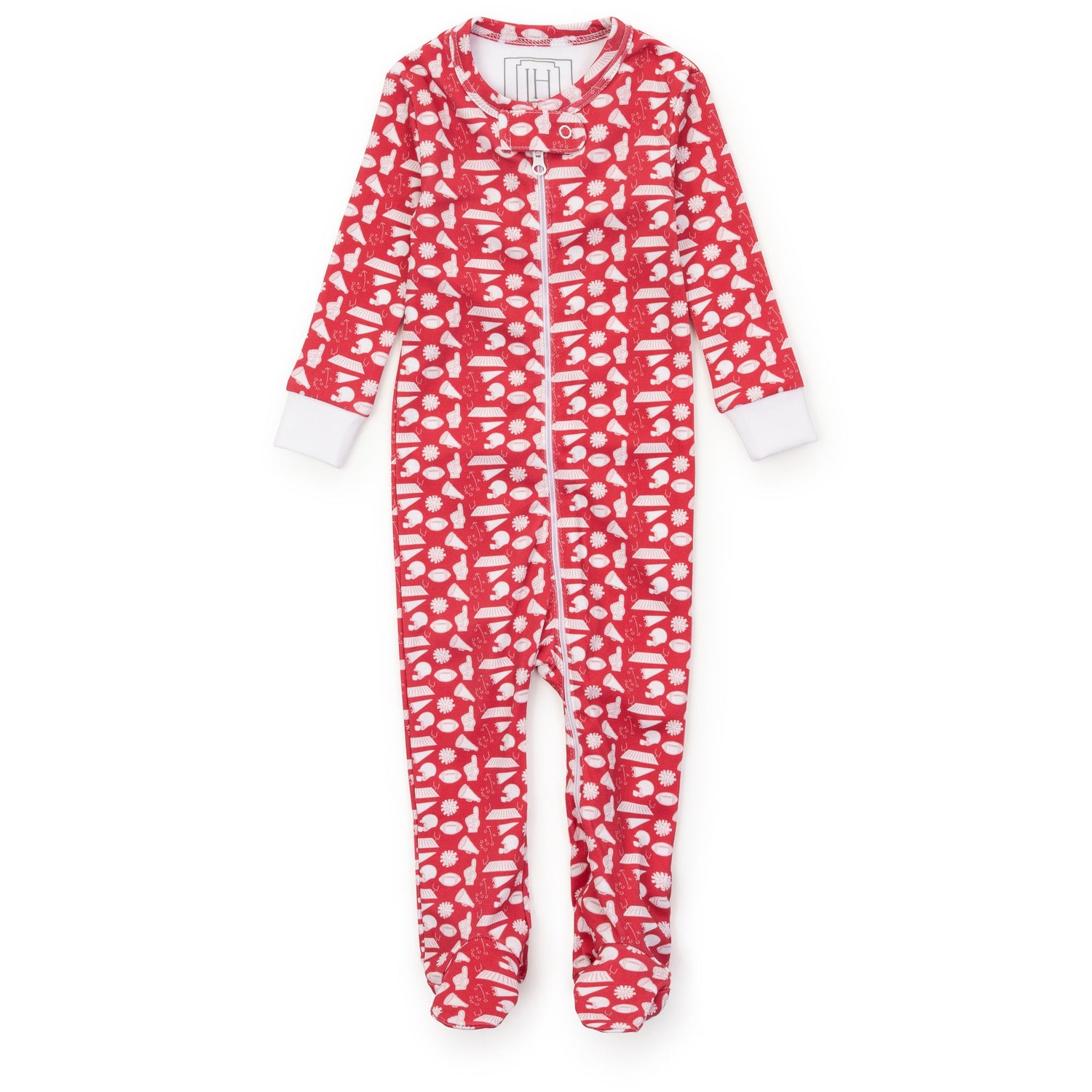 Parker Zipper Pajama - Pep Rally Red