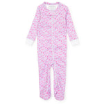 Everyday Parker Girls' Zipper Pajama - Pink Savanna Safari Kidswear