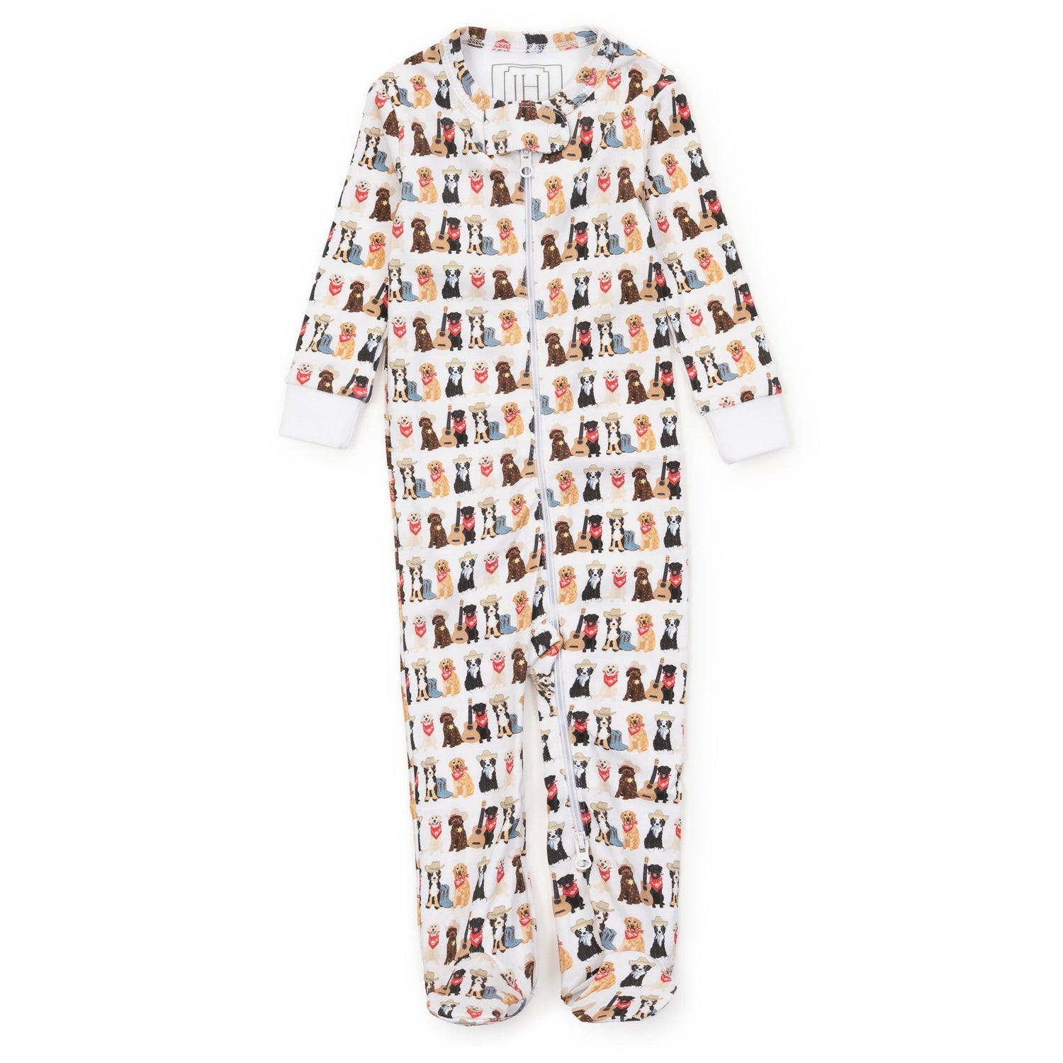 Parker Zipper Pajama - Western Pups