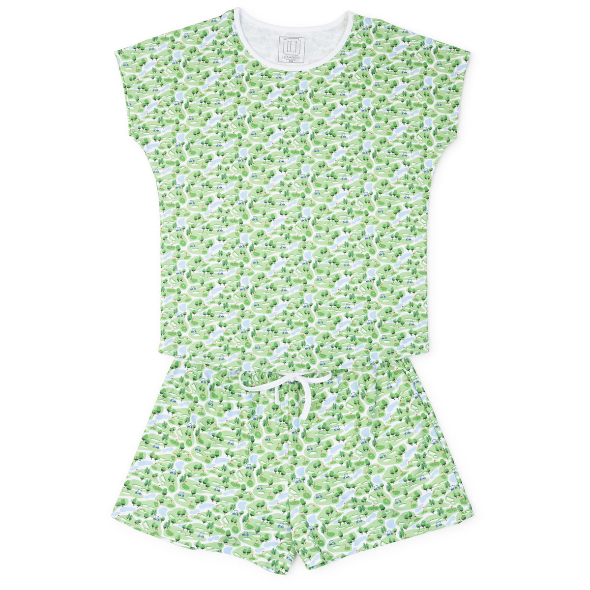 Everyday Riley Women's Pajama Short Set - Par For The Course Kidswear
