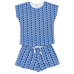 Everyday Riley Women's Pajama Short Set - Pep Rally Blue Kidswear