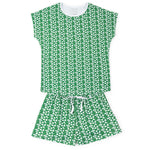Everyday Riley Women's Pajama Short Set - Pep Rally Green Kidswear