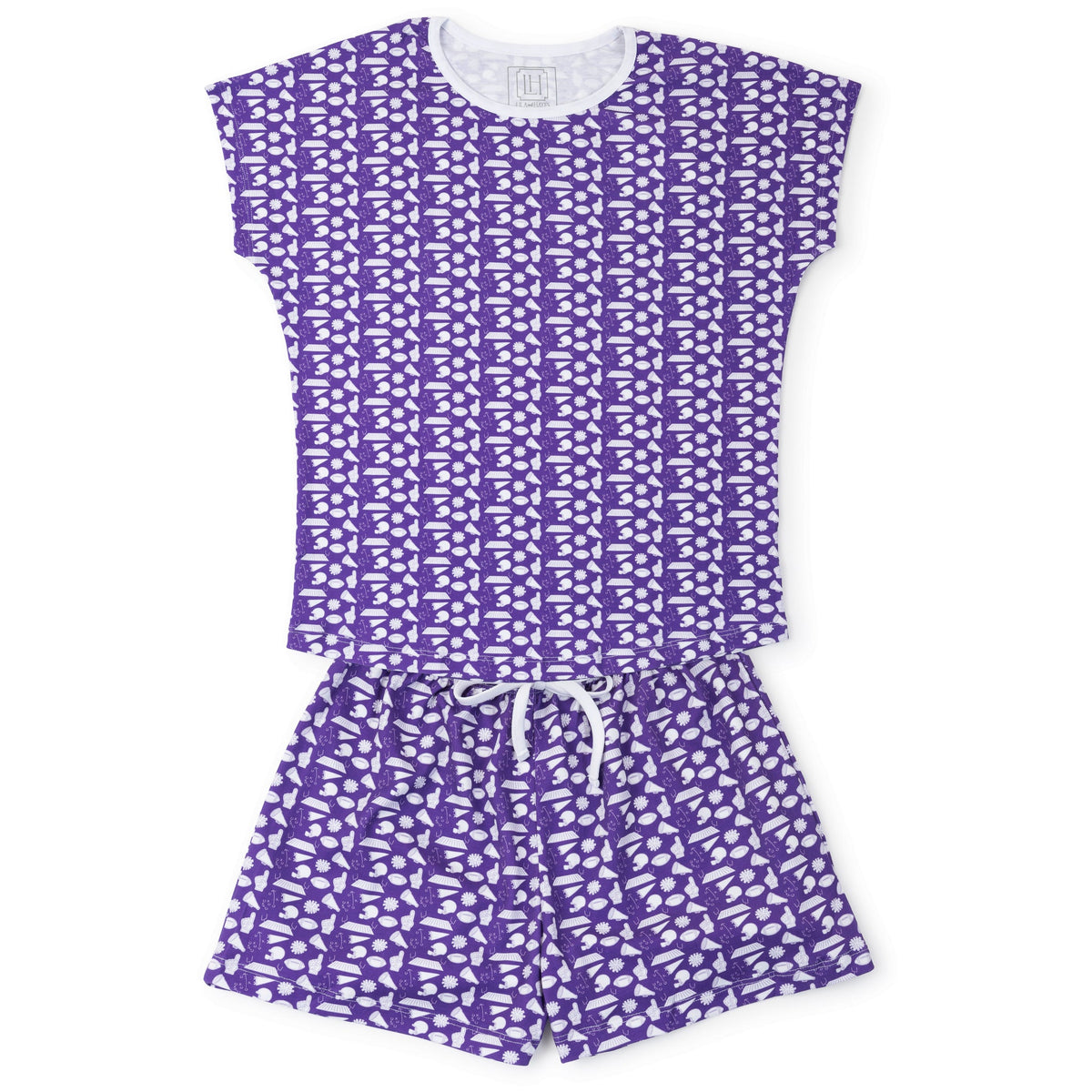 Everyday Riley Women's Pajama Short Set - Pep Rally Purple Kidswear