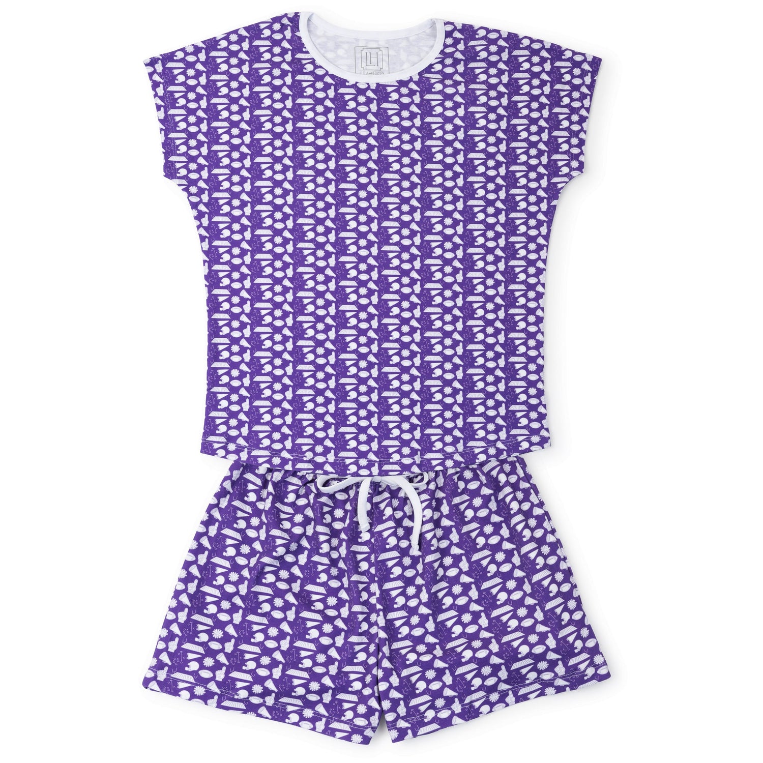 Riley Women's Pajama Short Set - Pep Rally Purple