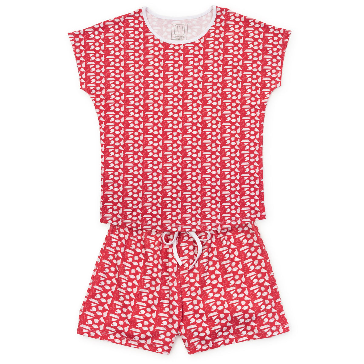 Everyday Riley Women's Pajama Short Set - Pep Rally Red Kidswear