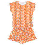 Everyday Riley Women's Pajama Short Set - Pep Rally Orange Kidswear