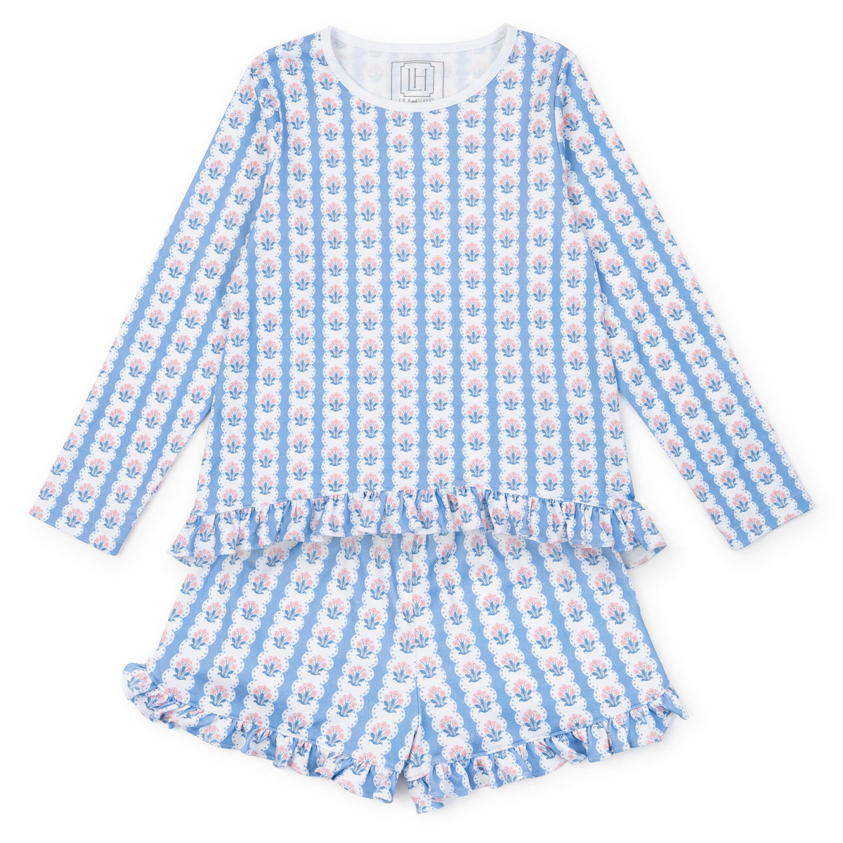 Everyday Rorie Girls' Short Set - Harvest Ribbon Floral Kidswear