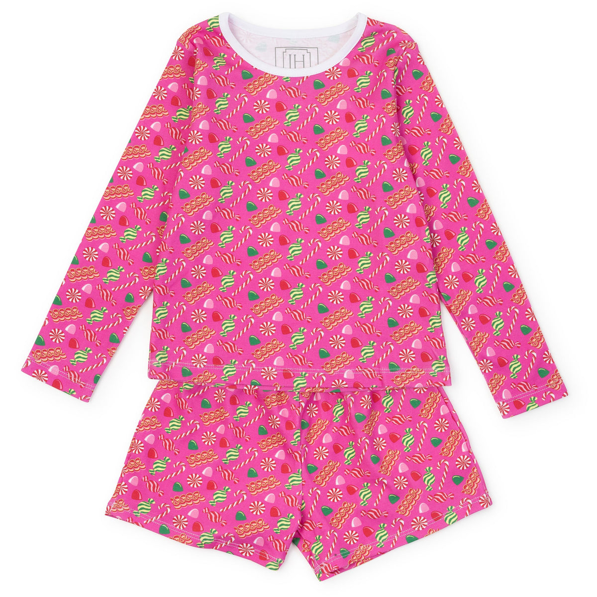 Everyday Sophie Girls' Short Set - Christmas Candy Pink Kidswear