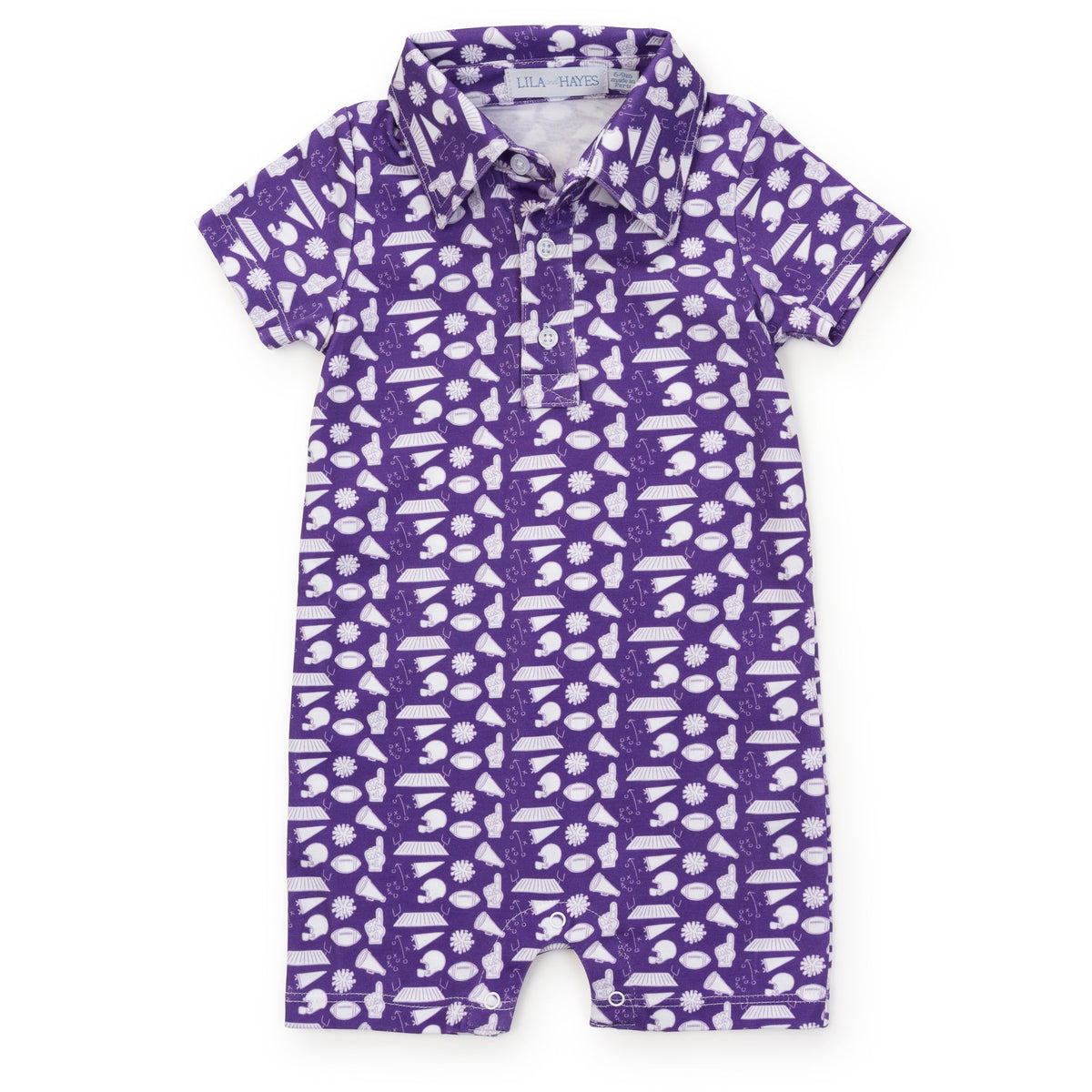 Everyday Tripp Boys' Polo Shortall - Pep Rally Purple Kidswear