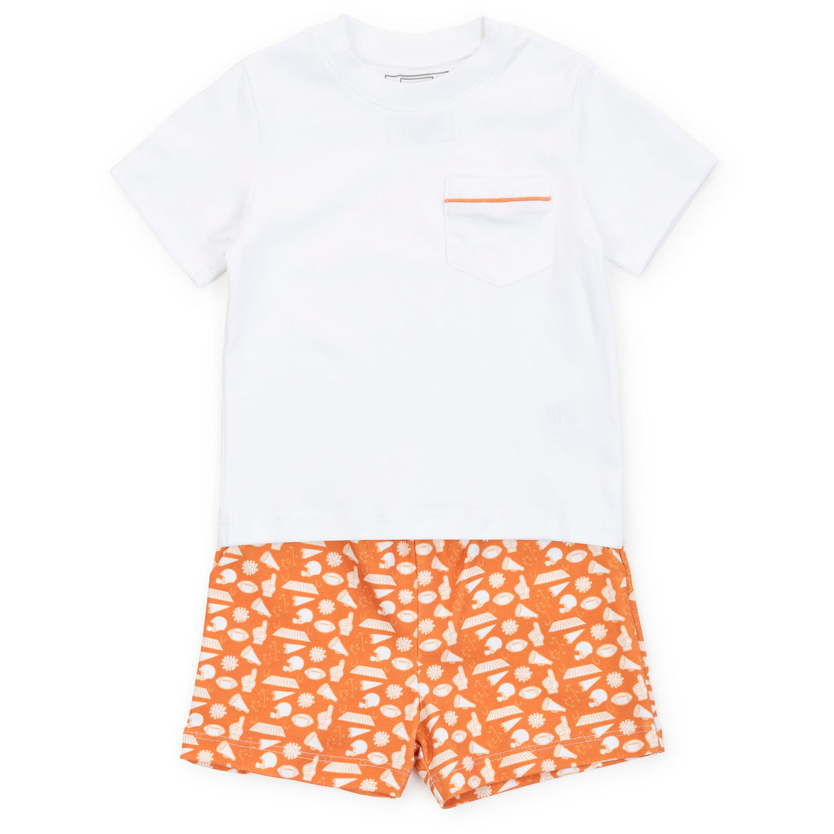 Everyday Walker Boys' Short Set - Pep Rally Orange Kidswear