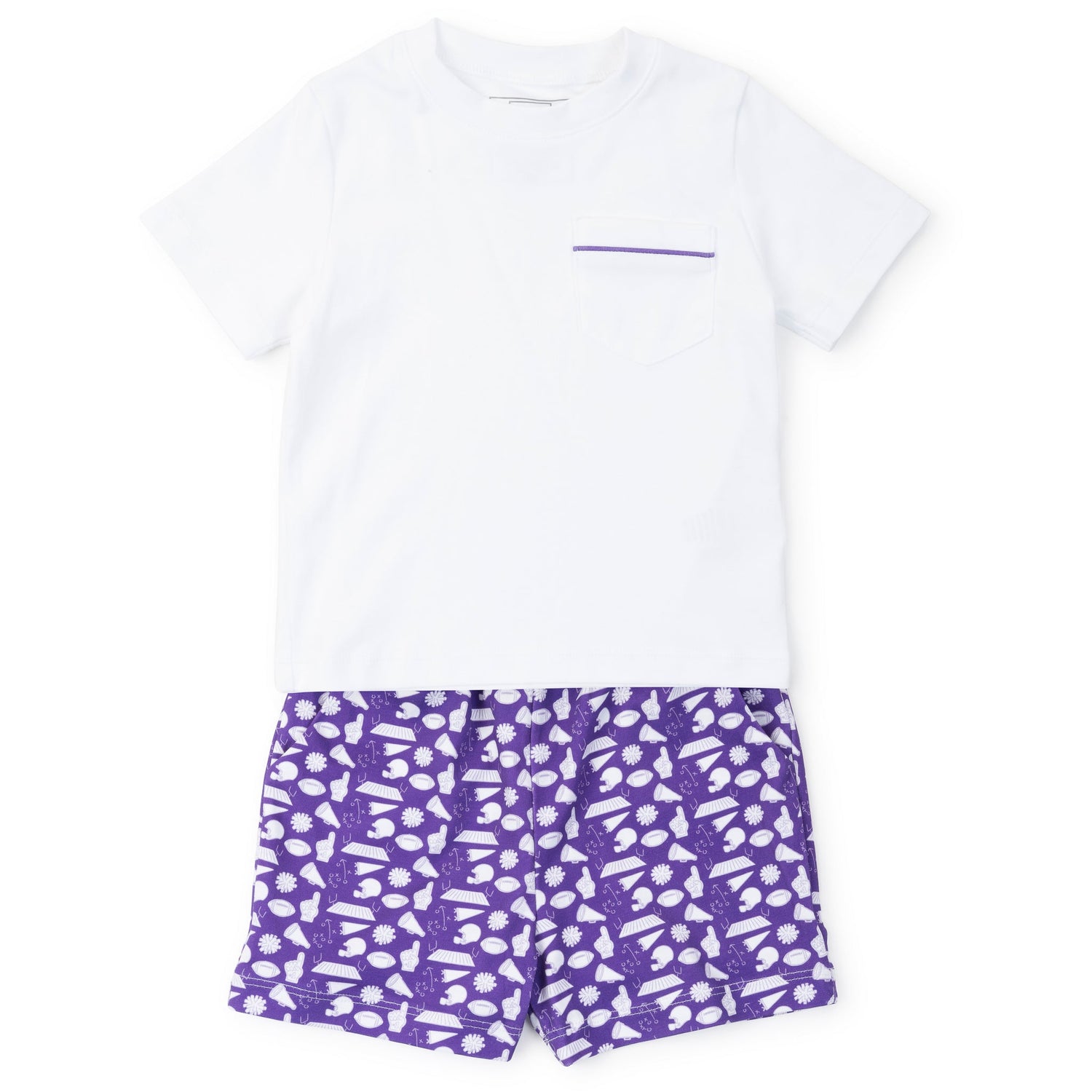 Walker Boys' Short Set - Pep Rally Purple