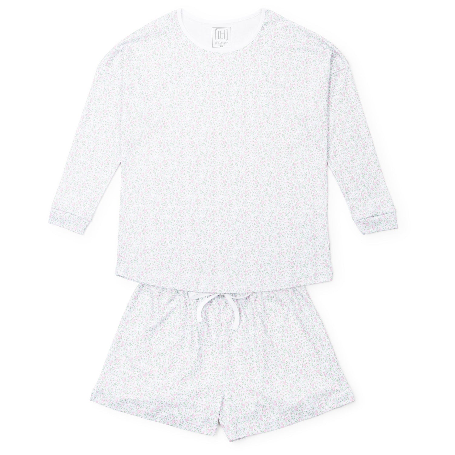 Anna Women's Longsleeve & Short Set - Garden Soiree