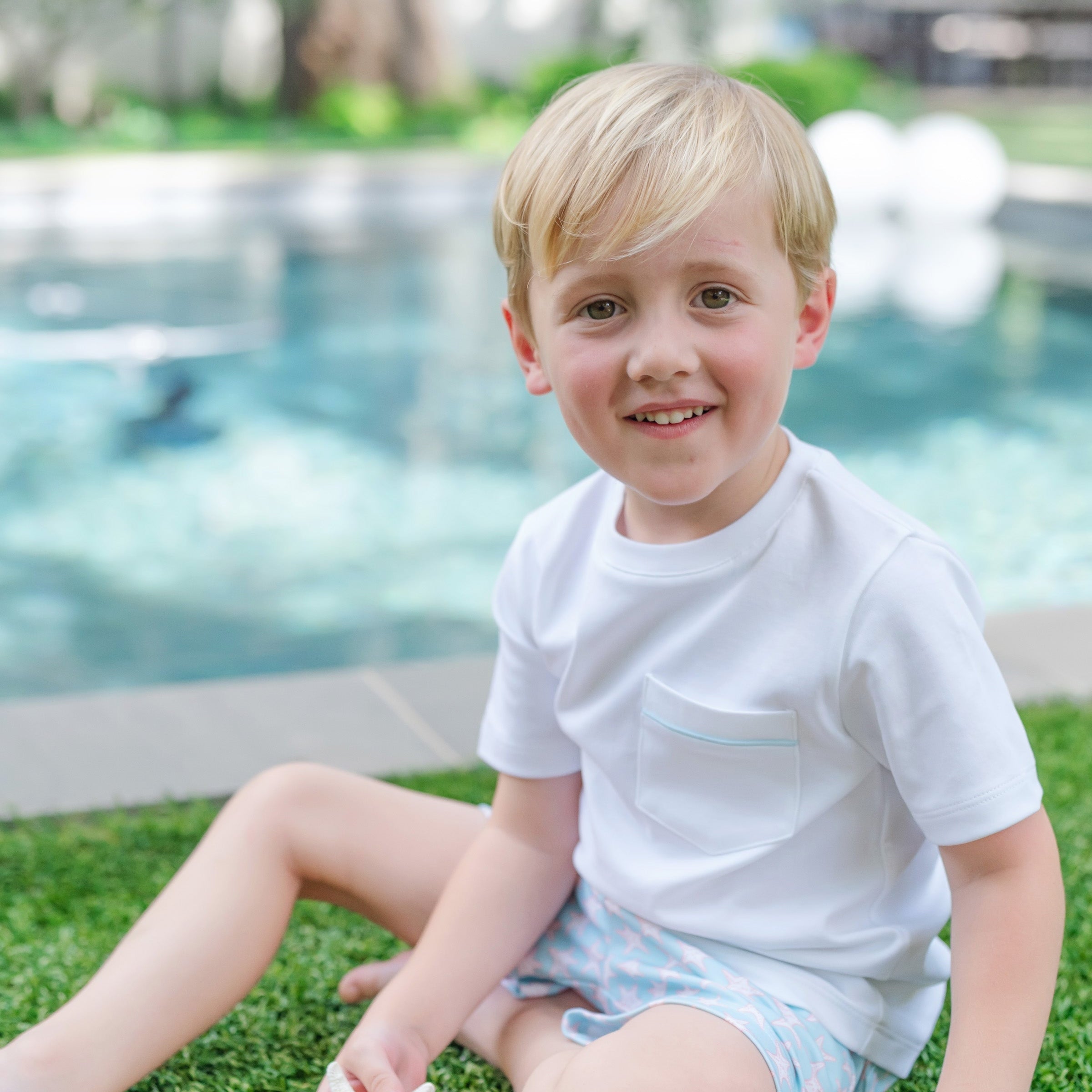 Walker Boys' Short Set - Seaside Starfish