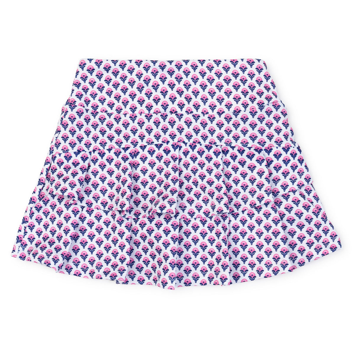 Everyday Margot Girls' Performance Skirt by LH Sport - Boho Flora Hot Pink Navy Kidswear