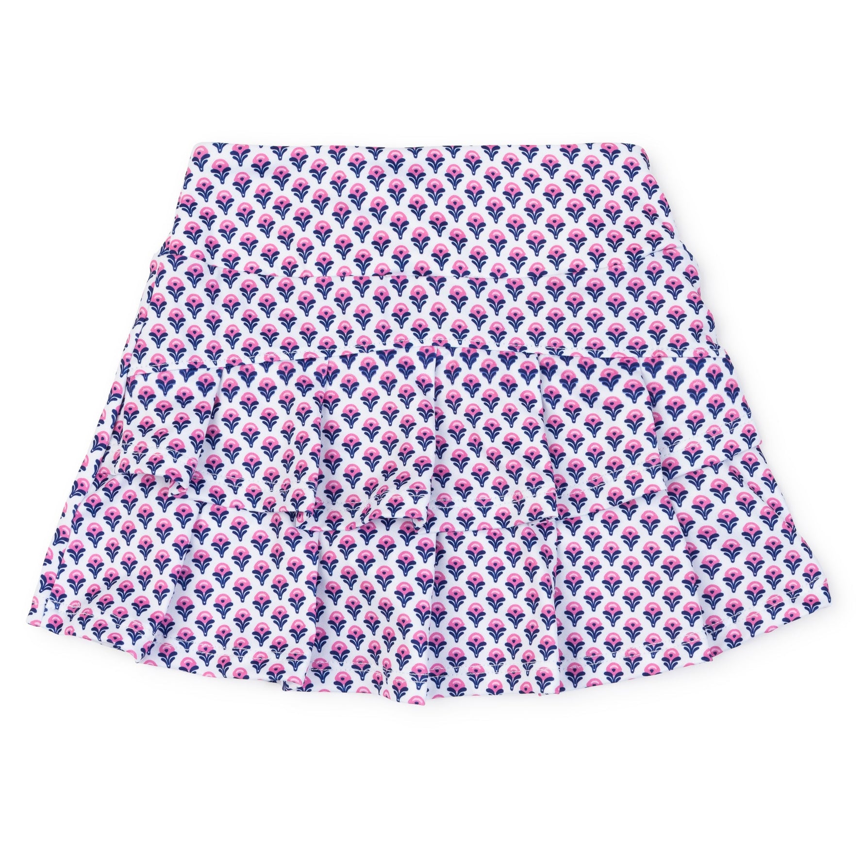 Everyday Margot Girls' Performance Skirt by LH Sport - Boho Flora Hot Pink Navy Kidswear