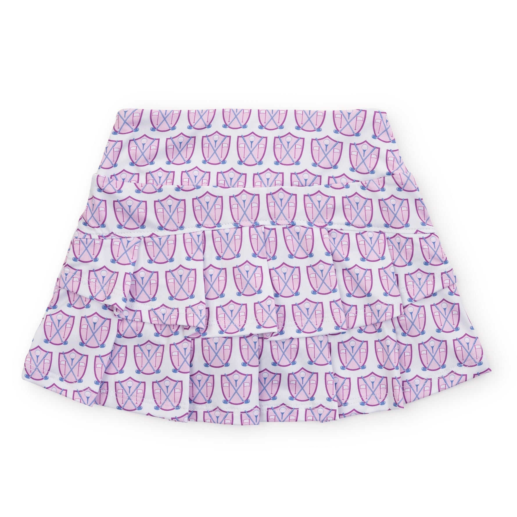 Margot Girls' Performance Skirt by LH Sport Golf Crest Pink dress for girls premium quality