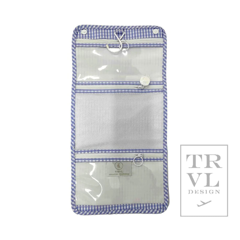 Mini Rollup Hanging Bag Gingham Lilac by TRVL Design