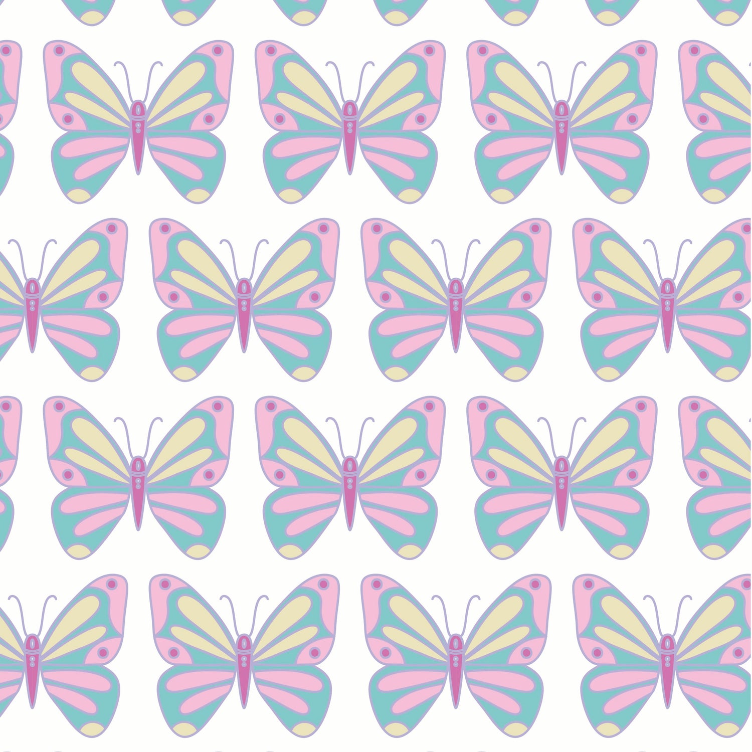 Taylor Girls' Performance Dress by LH Sport - Peace Love Butterflies Pink Multi