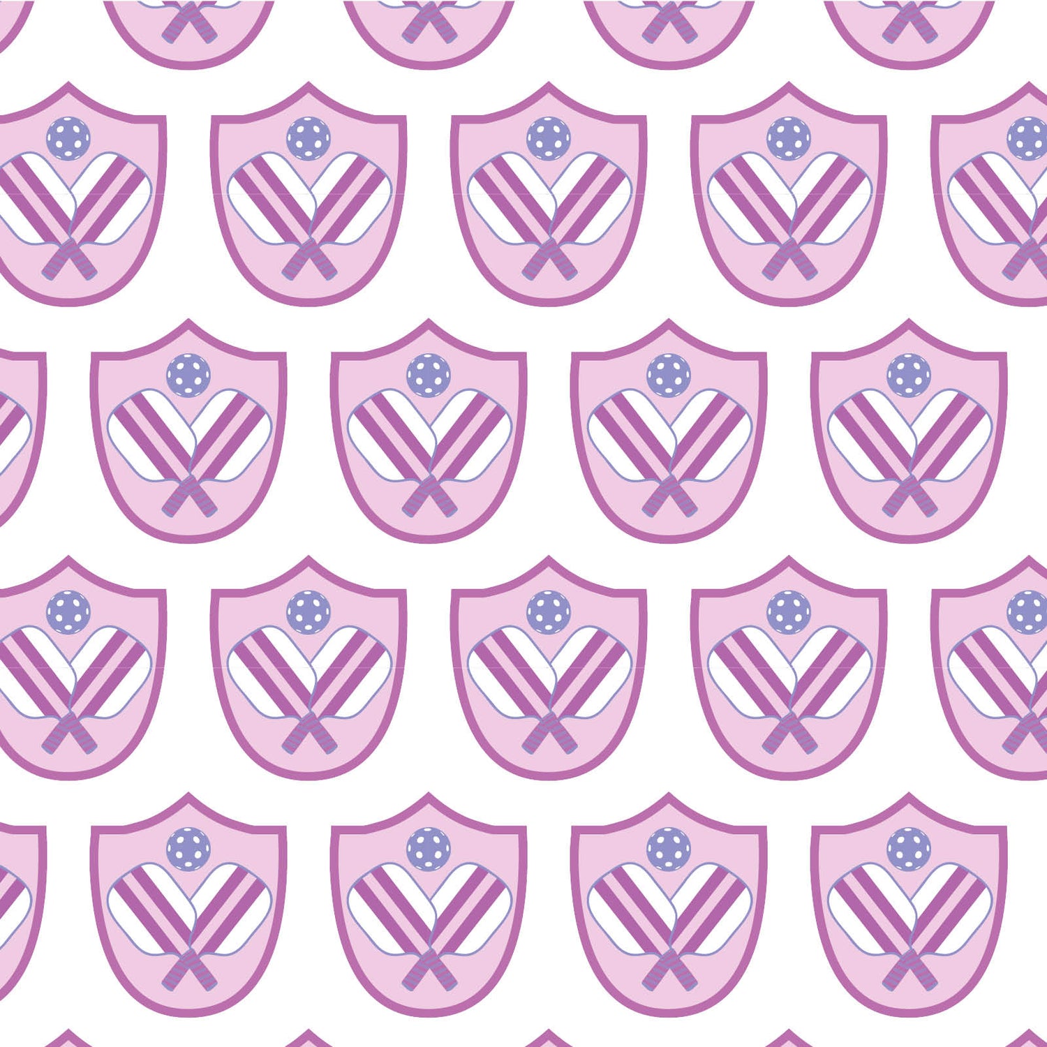 Emery Girls' Short Set - Pickleball Crest Pink