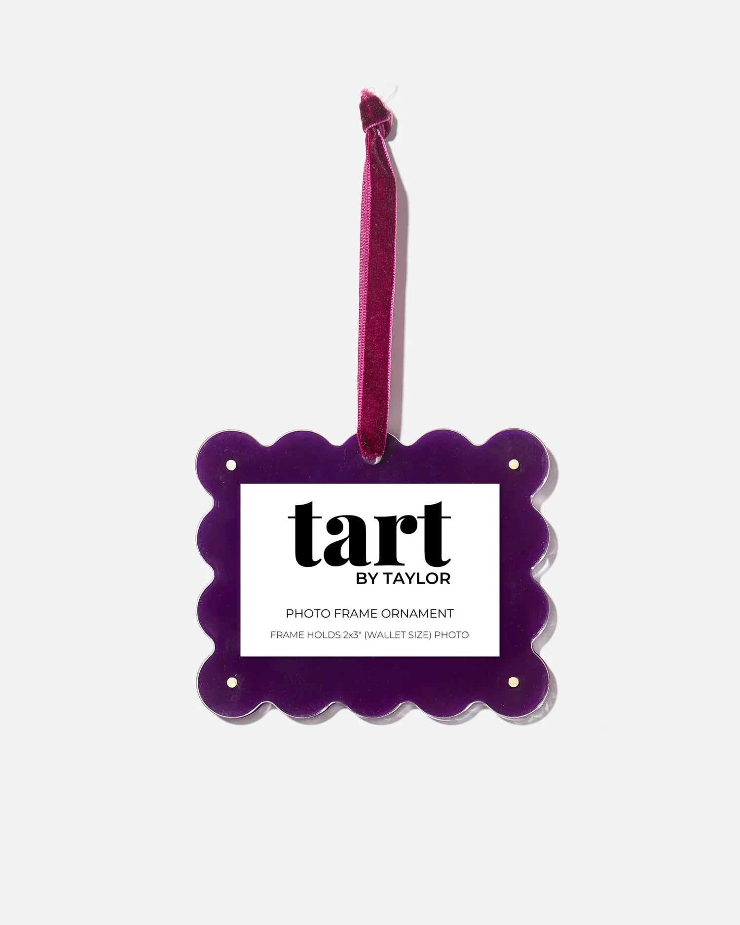 Mini Frame Ornament - Plum