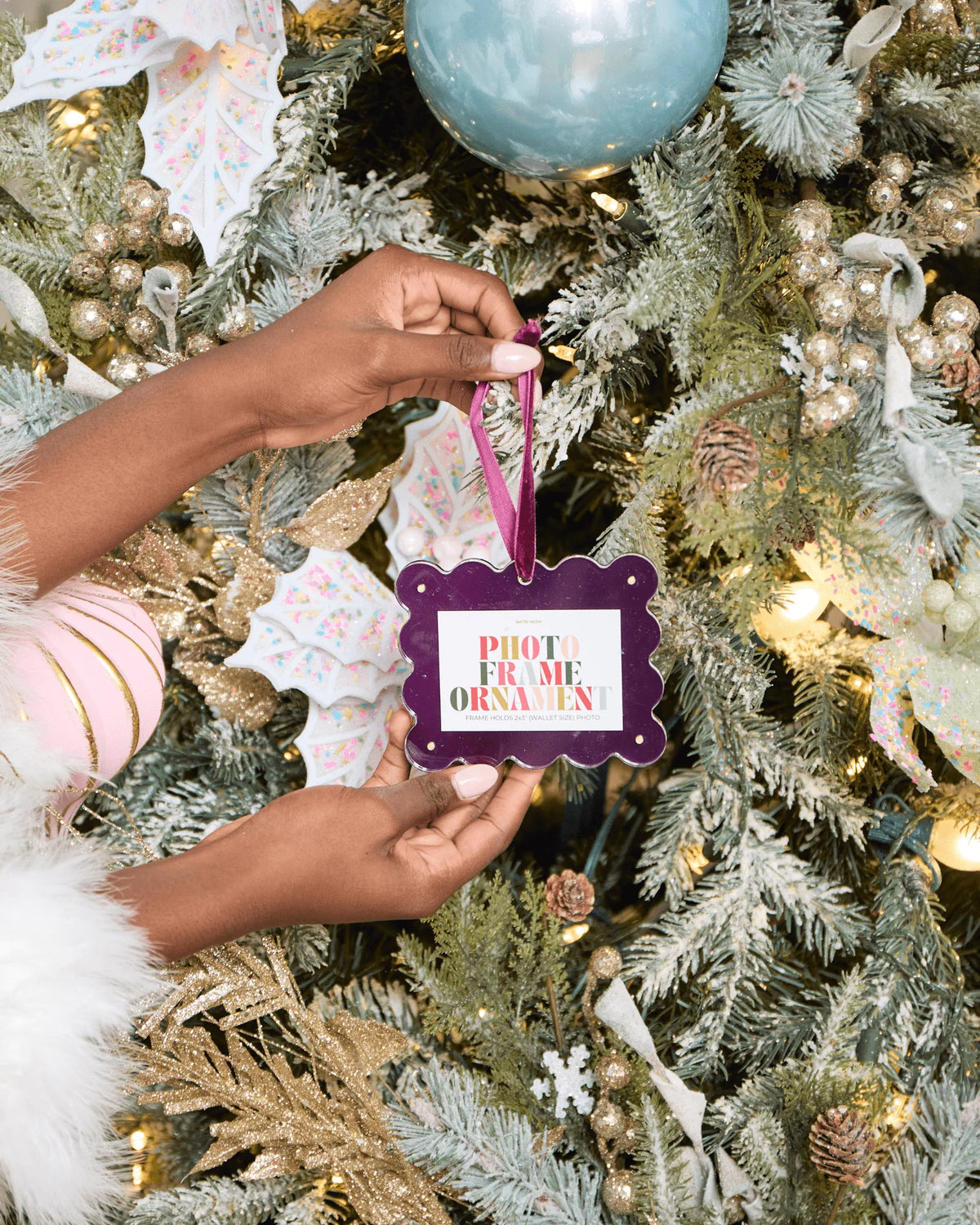 Everyday Mini Frame Ornament - Plum Kidswear