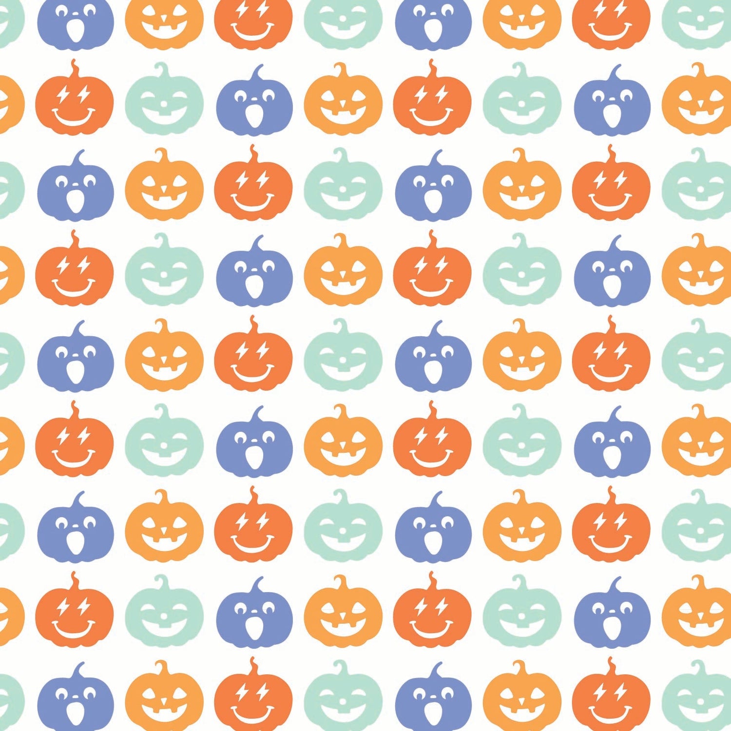 Parker Boys' Zipper Pajama - Preppy Pumpkins Cool
