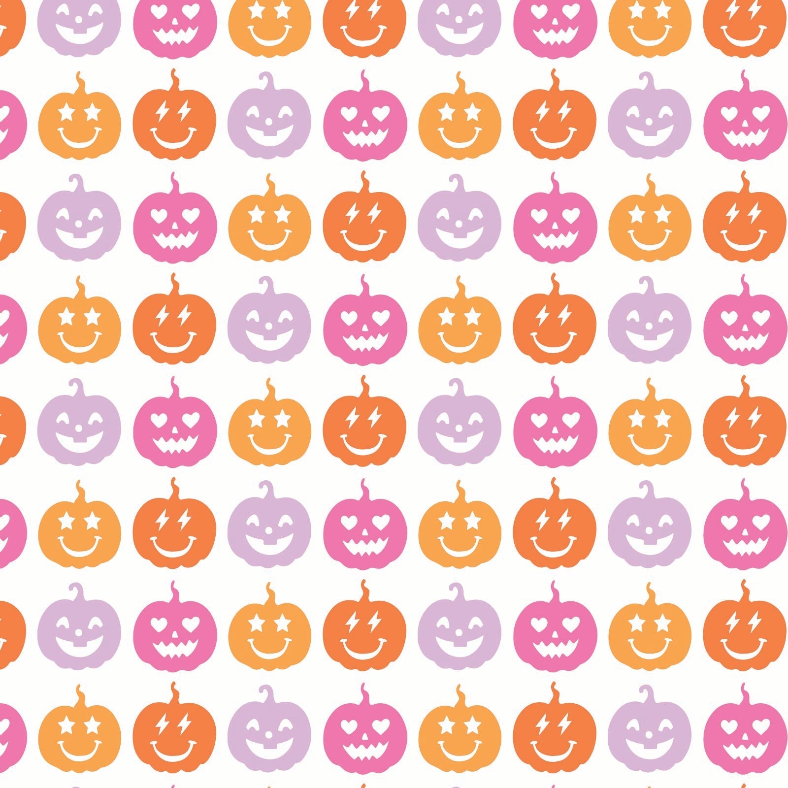 Parker Girls' Zipper Pajama - Preppy Pumpkins Bright stylish kids outfit collection
