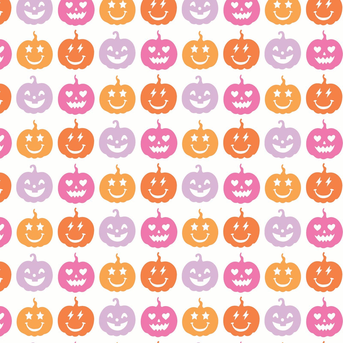 Anna Women's Longsleeve Short Set - Preppy Pumpkins Bright stylish kids outfit collection