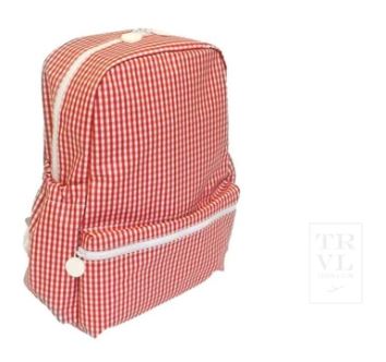 Backpacker Gingham Red by TRVL Design