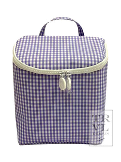 TAKE AWAY Insulated Bag Gingham Lilac by TRVL Designs