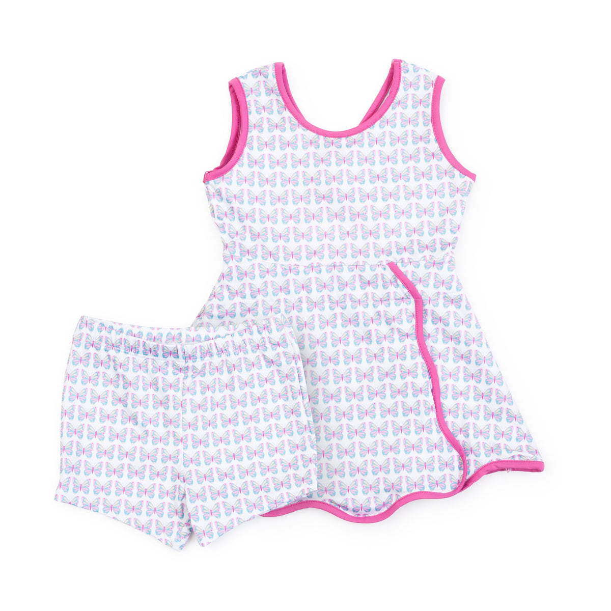 Everyday Taylor Girls' Performance Dress by LH Sport - Peace Love Butterflies Pink Multi Children’s Wear