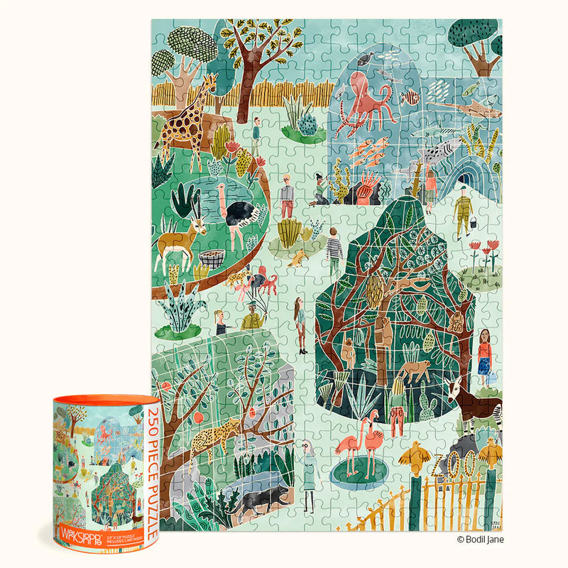Zoo Day 250 Piece Jigsaw Puzzle by WerkShoppe