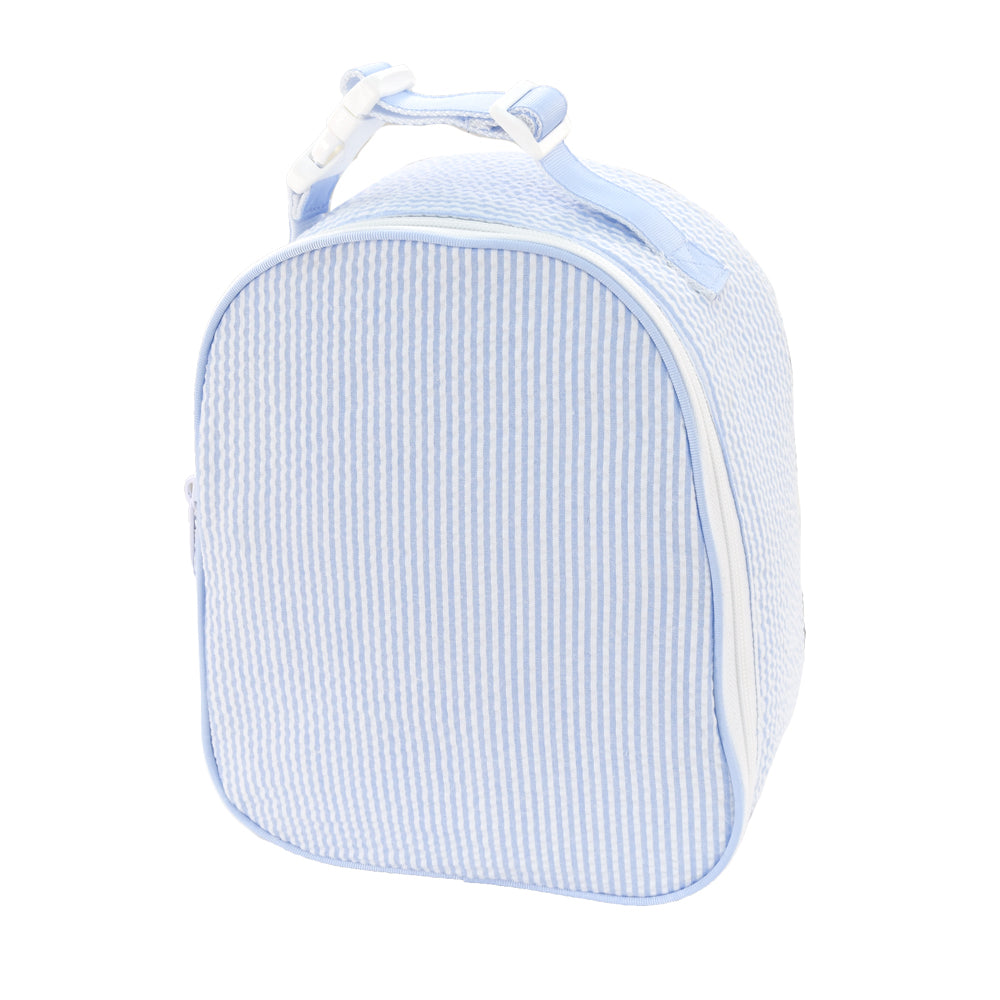Gumdrop Bag Baby Blue Seersucker by Mint Sweet Little Things