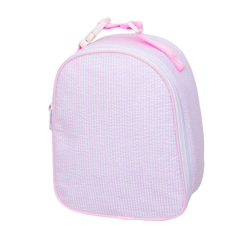 Oh Mint Gumdrop Bag- Light Pink Seersucker