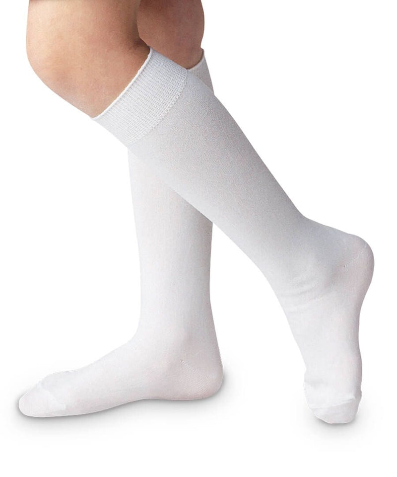 Jefferies Socks Classic White Nylon Knee High Socks 3 pair