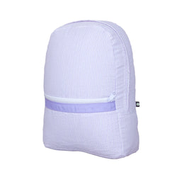 Oh Mint Medium Backpack- Lilac Seersucker
