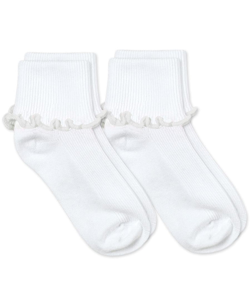 Jefferies Socks Ripple Edge Smooth Toe Turn Cuff Socks 2 Pair Pack